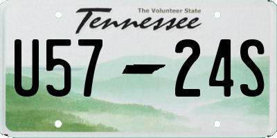 TN license plate U5724S