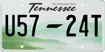 TN license plate U5724T