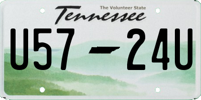 TN license plate U5724U