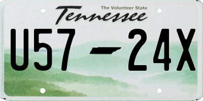 TN license plate U5724X