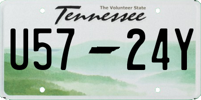 TN license plate U5724Y