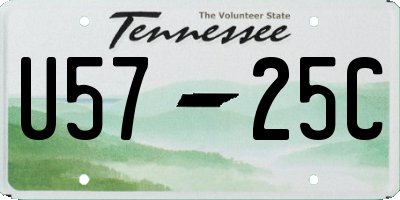 TN license plate U5725C