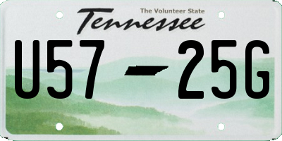 TN license plate U5725G