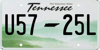 TN license plate U5725L