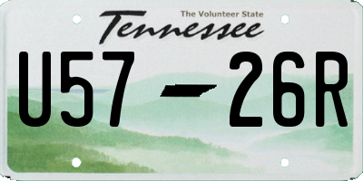 TN license plate U5726R