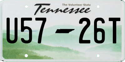 TN license plate U5726T