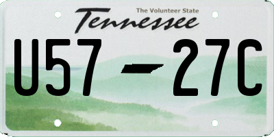 TN license plate U5727C