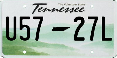 TN license plate U5727L