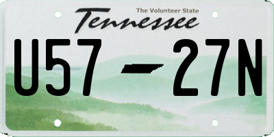 TN license plate U5727N