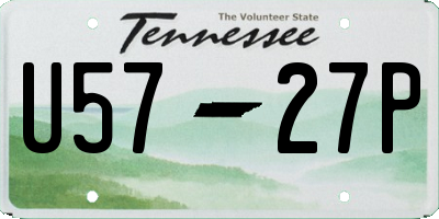 TN license plate U5727P