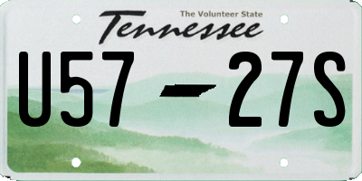 TN license plate U5727S