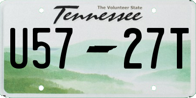 TN license plate U5727T