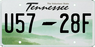 TN license plate U5728F