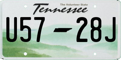 TN license plate U5728J