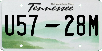 TN license plate U5728M