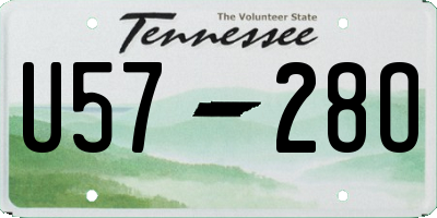 TN license plate U5728O