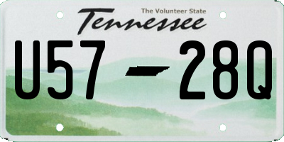 TN license plate U5728Q