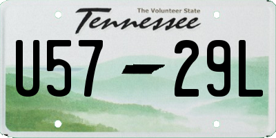 TN license plate U5729L
