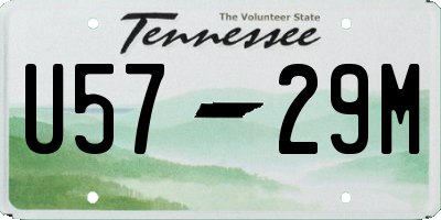 TN license plate U5729M