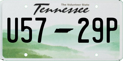 TN license plate U5729P