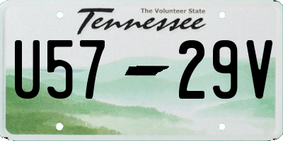 TN license plate U5729V