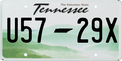 TN license plate U5729X
