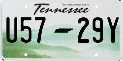 TN license plate U5729Y