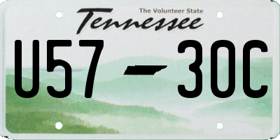 TN license plate U5730C