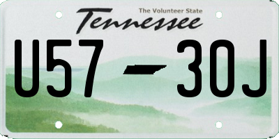 TN license plate U5730J