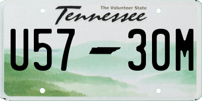 TN license plate U5730M