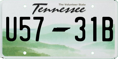 TN license plate U5731B
