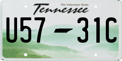 TN license plate U5731C