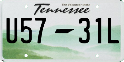 TN license plate U5731L