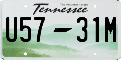 TN license plate U5731M