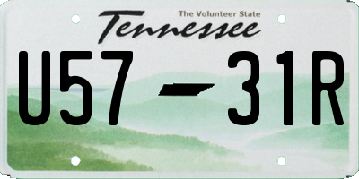 TN license plate U5731R