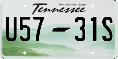 TN license plate U5731S