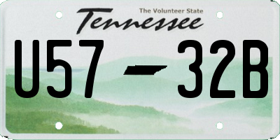 TN license plate U5732B