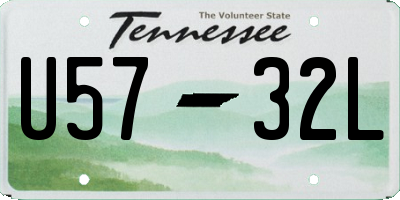 TN license plate U5732L