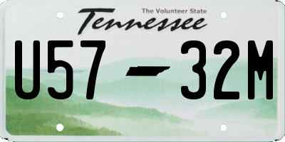 TN license plate U5732M
