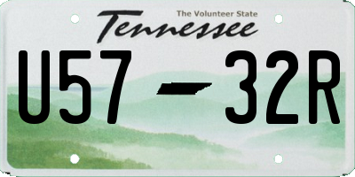 TN license plate U5732R