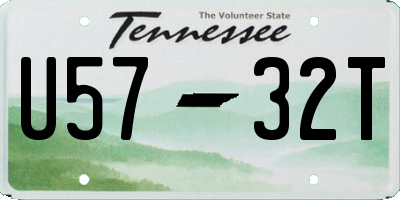 TN license plate U5732T