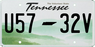 TN license plate U5732V