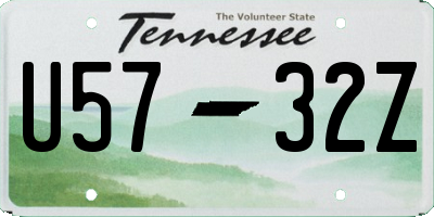 TN license plate U5732Z