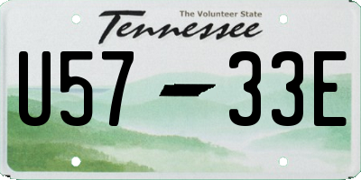 TN license plate U5733E