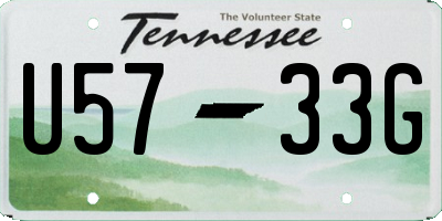 TN license plate U5733G