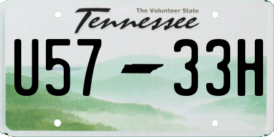 TN license plate U5733H