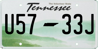 TN license plate U5733J