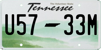 TN license plate U5733M