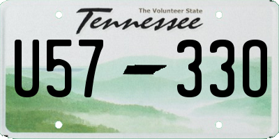 TN license plate U5733O