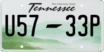 TN license plate U5733P
